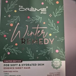 The Crème Shop Winter Remedy Essence Sheet Mask - Green Hydrating Face Mask